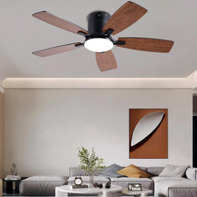 Ayaoty covered outdoor patio setup with ceiling fan