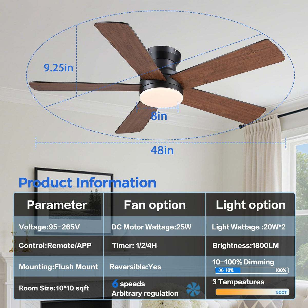 Ayaoty quiet reversible motor enables summer cooling and winter warmth circulation