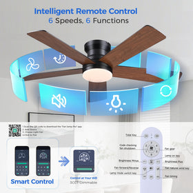 Ayaoty remote and app control for breeze and lighting adjustments