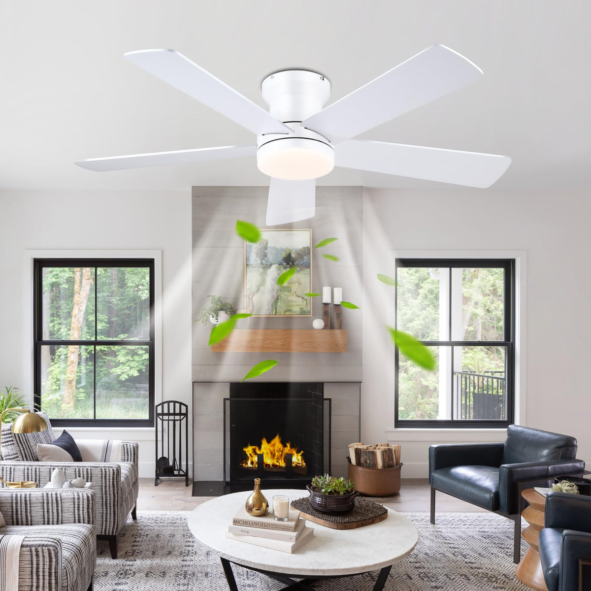 Reversible motor for efficient seasonal airflow