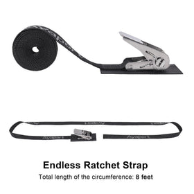 Ayaport boat tie-down strap 1inch 8ft supports versatile marine securing.