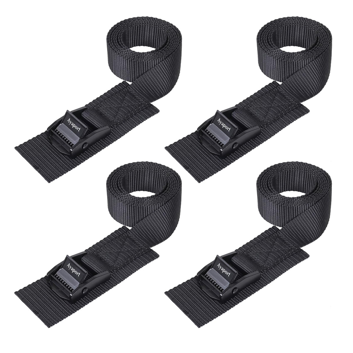Ayaport cam buckle lashing strap close-up with durable webbing and quick tie down.
