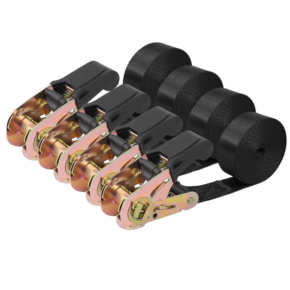 Ayaport endless ratchet strap, 1in wide and 8ft long, four-pack for secure highway cargo.