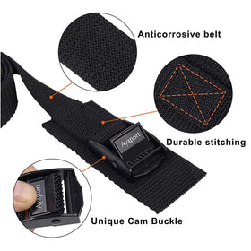 Ayaport strap highlighting 330 lbs capacity for dependable load restraint.