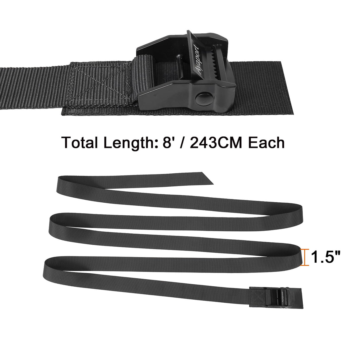 Ayaport straps suitable for multiple uses, including cargo and camping gear.