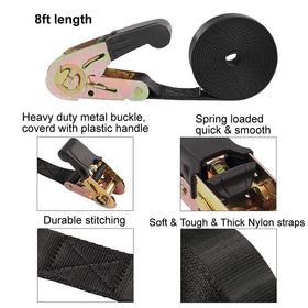 Ayaport no-hook endless strap design fits through tight spaces without hooks.