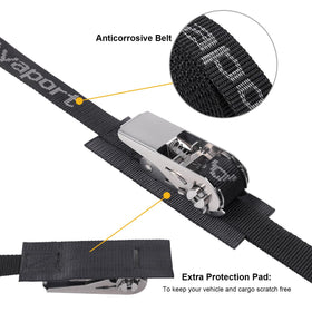 Ayaport protect pad with nylon cover shields boat surfaces during transport.