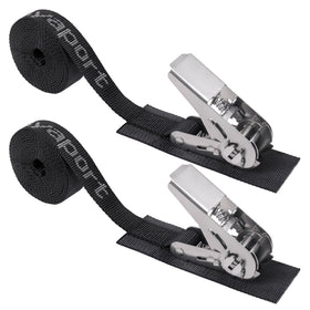 Ayaport stainless steel ratchet strap 8ft 2-pack for secure boat tie-downs.