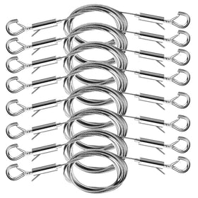 Ayawa 8pcs adjustable hanging wire kit top view for secure wall displays