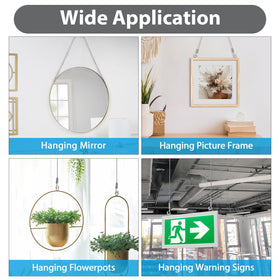 Ayawa versatile wall hanging setup for pictures, signs, and decor