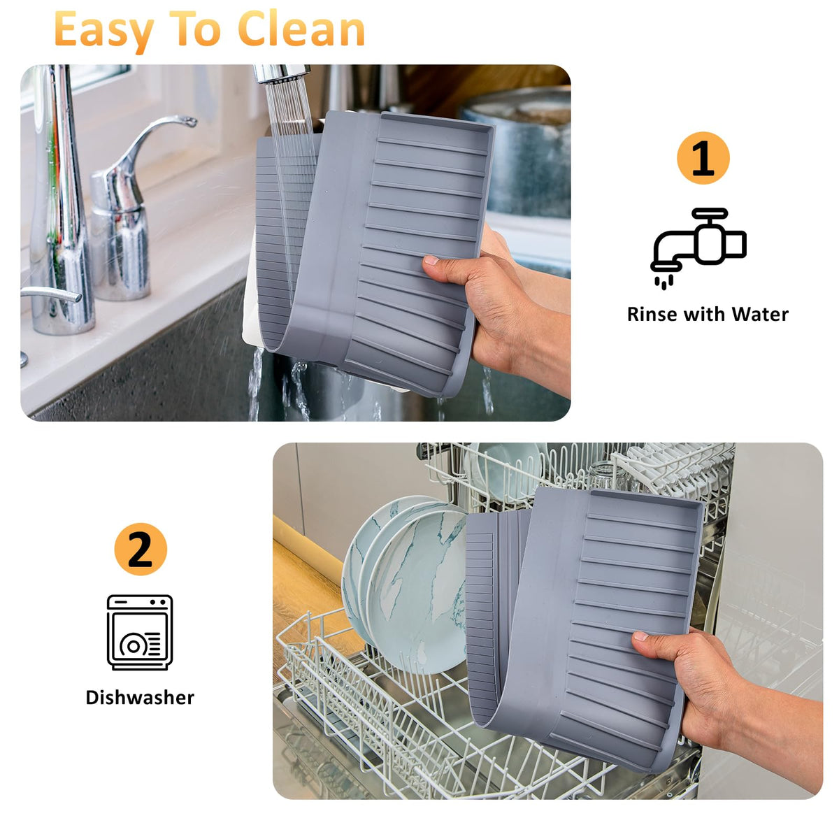 AyNirser countertop splash protection helps keep surfaces dry
