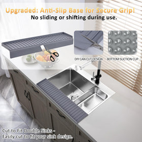 AyNirser adjustable cut lines for a precise fit on different sinks