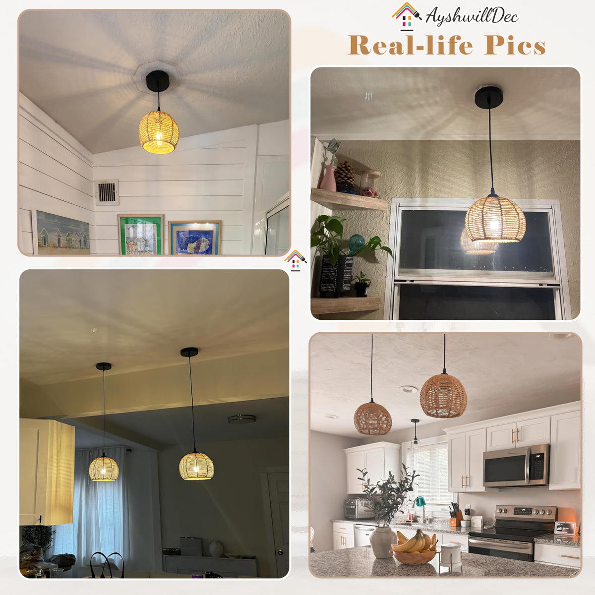 AyshwillDec boho chandelier over dining area creates calm ambiance.