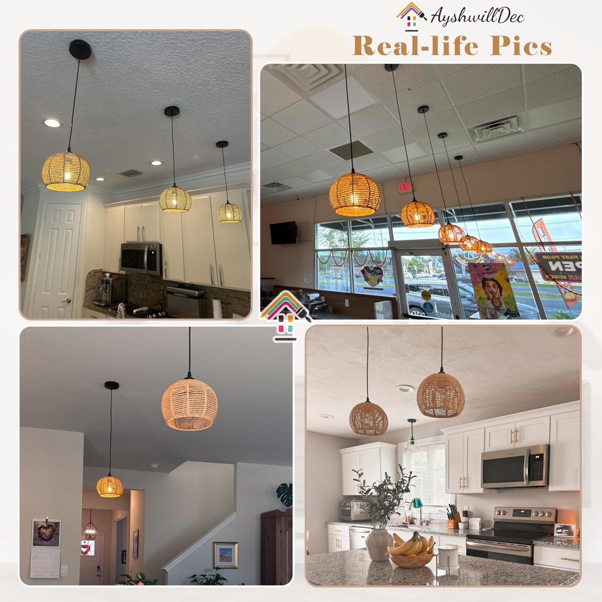 AyshwillDec wicker pendant light dining room focal point with coastal charm