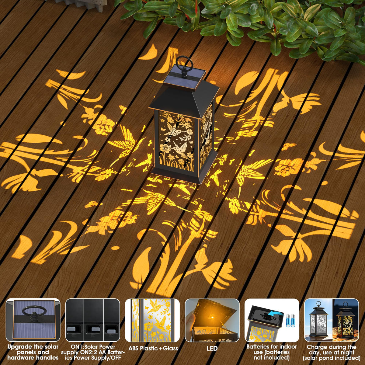 AYTPU classic-modern lantern design complements any outdoor décor.