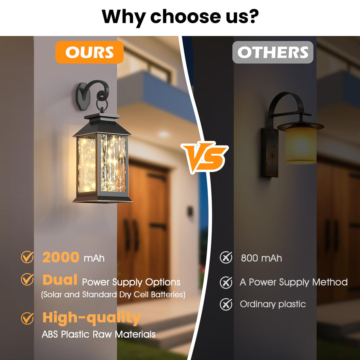 AYTPU lantern with hanging ring for walls or trees