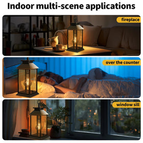 AYTPU solar lantern amber glow for indoor table centerpiece