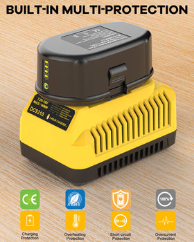 AYTXTG 8.0Ah battery on workbench ready for Dewalt XRP use
