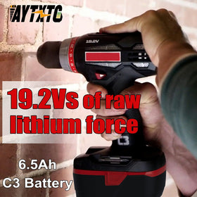 AYTXTG high-power 19.2V battery delivers fade-free performance during tasks.