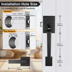 Durable zinc alloy construction resists rust for exterior use