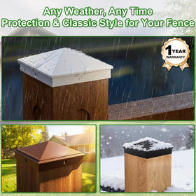 Azdele post-cap fits actual 3.5 x 5.5 inch posts securely.