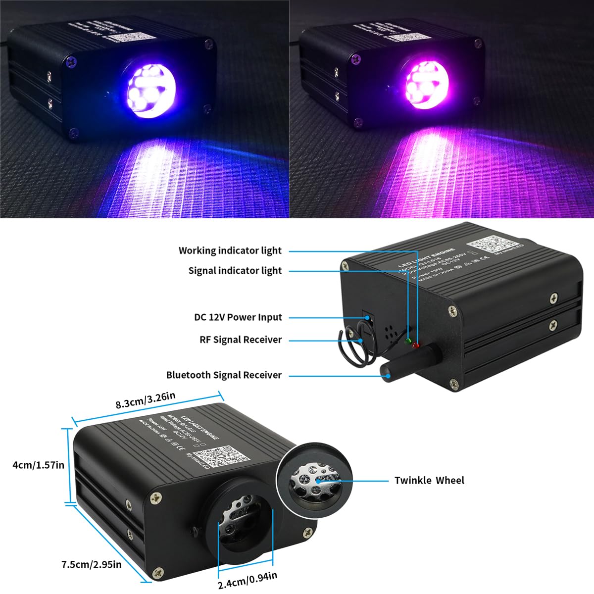 AZIMOM color-changing modes offer endless ambiance options