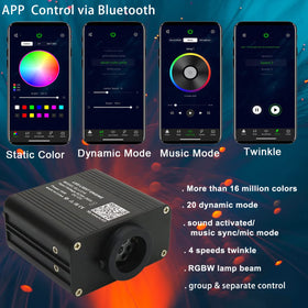 AZIMOM fiber optic strands provide dense twinkle for realistic star effects