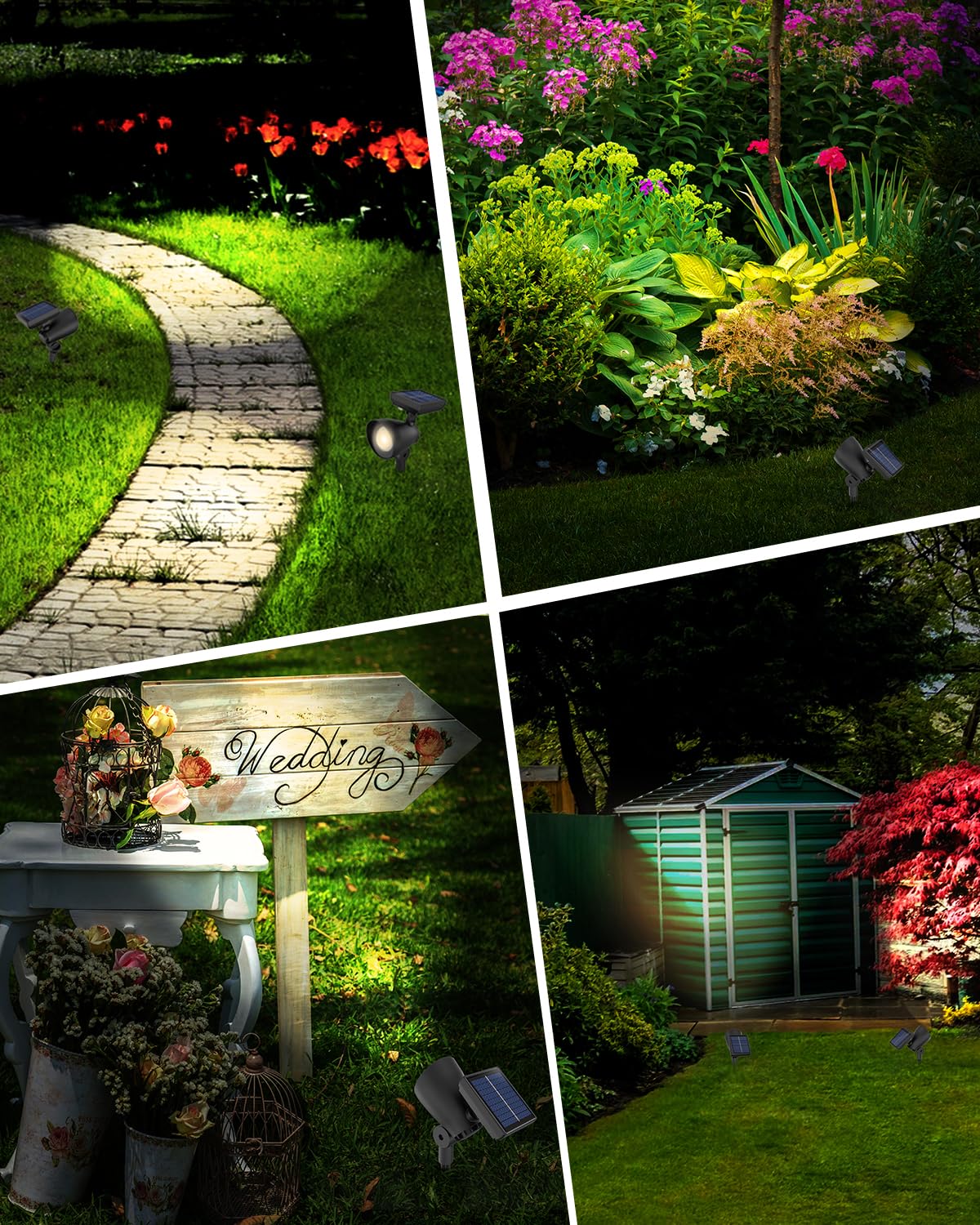 Azirier warm white beam creates welcoming outdoor ambiance