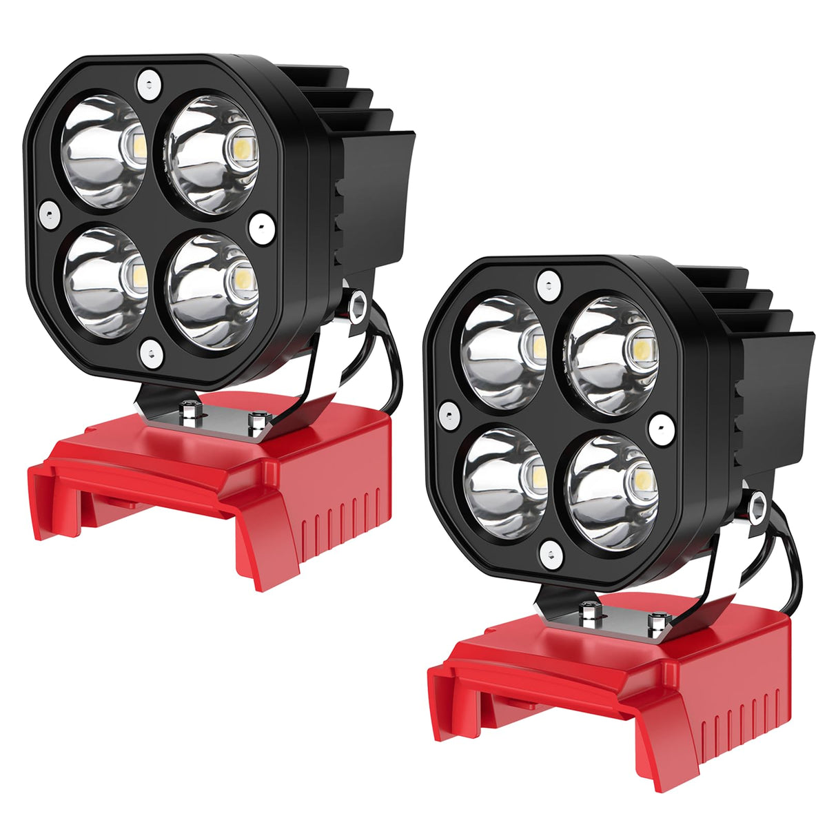 Azocek LED work light with compact design for easy transport on job sites.