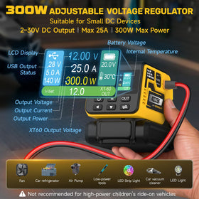 Azocek regulator quick presets from 2 to 30V for precise control