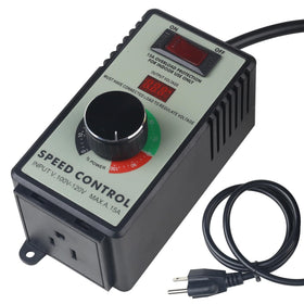 Azucyzi versatile AC motor speed controller front view showing compact portability.