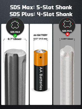 AZUNO forged 40CrMo steel spade bit offers rugged durability.