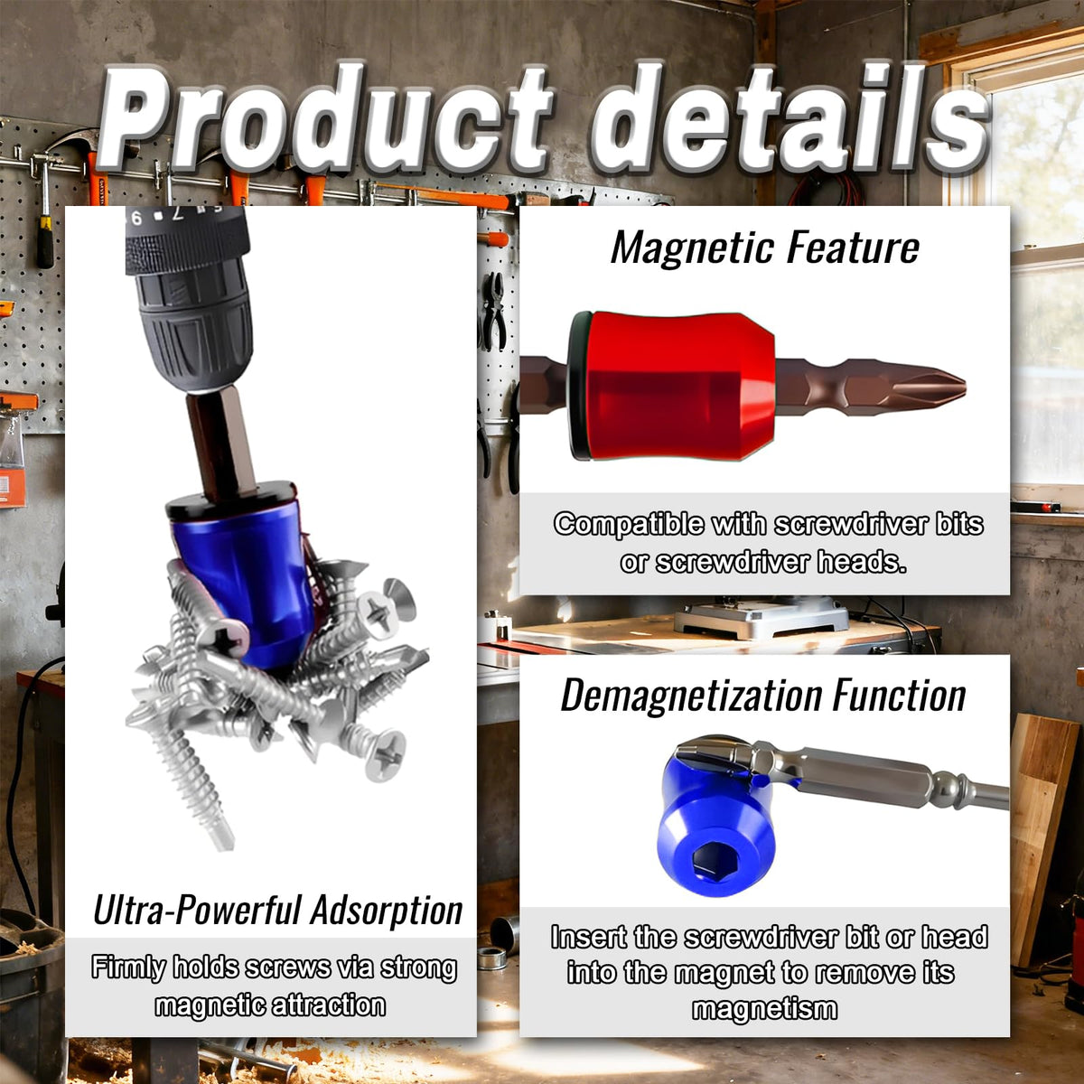 AZYM durable carpenter tool add-on enhances control with impact drills