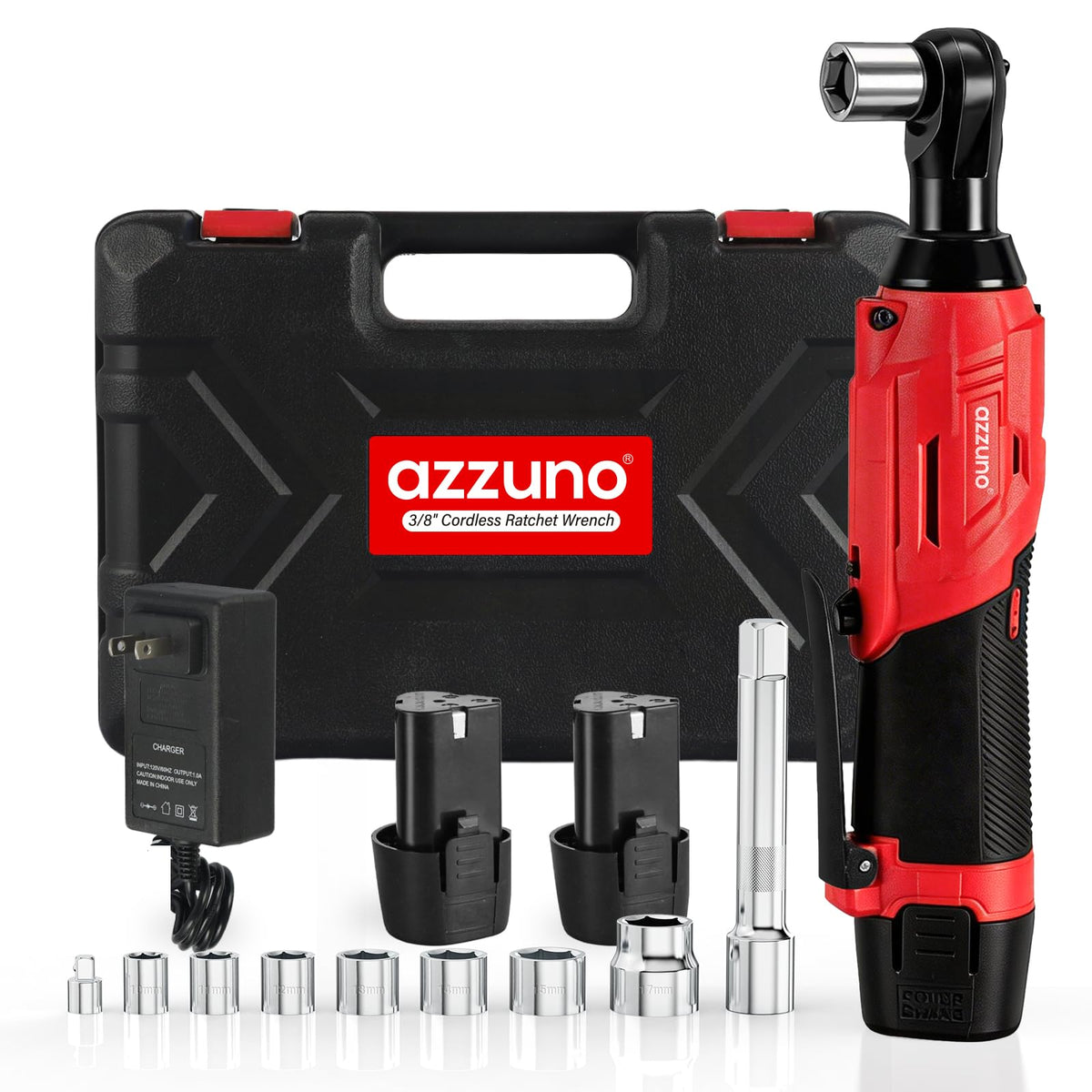 AZZUNO 2026 cordless ratchet wrench set overview with compact, versatile design for quick repairs.
