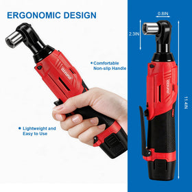 AZZUNO 3/8-inch drive close-up shows compact head and easy access.