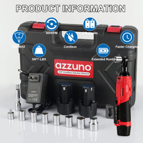AZZUNO kit stored in included case for on-the-go jobs.