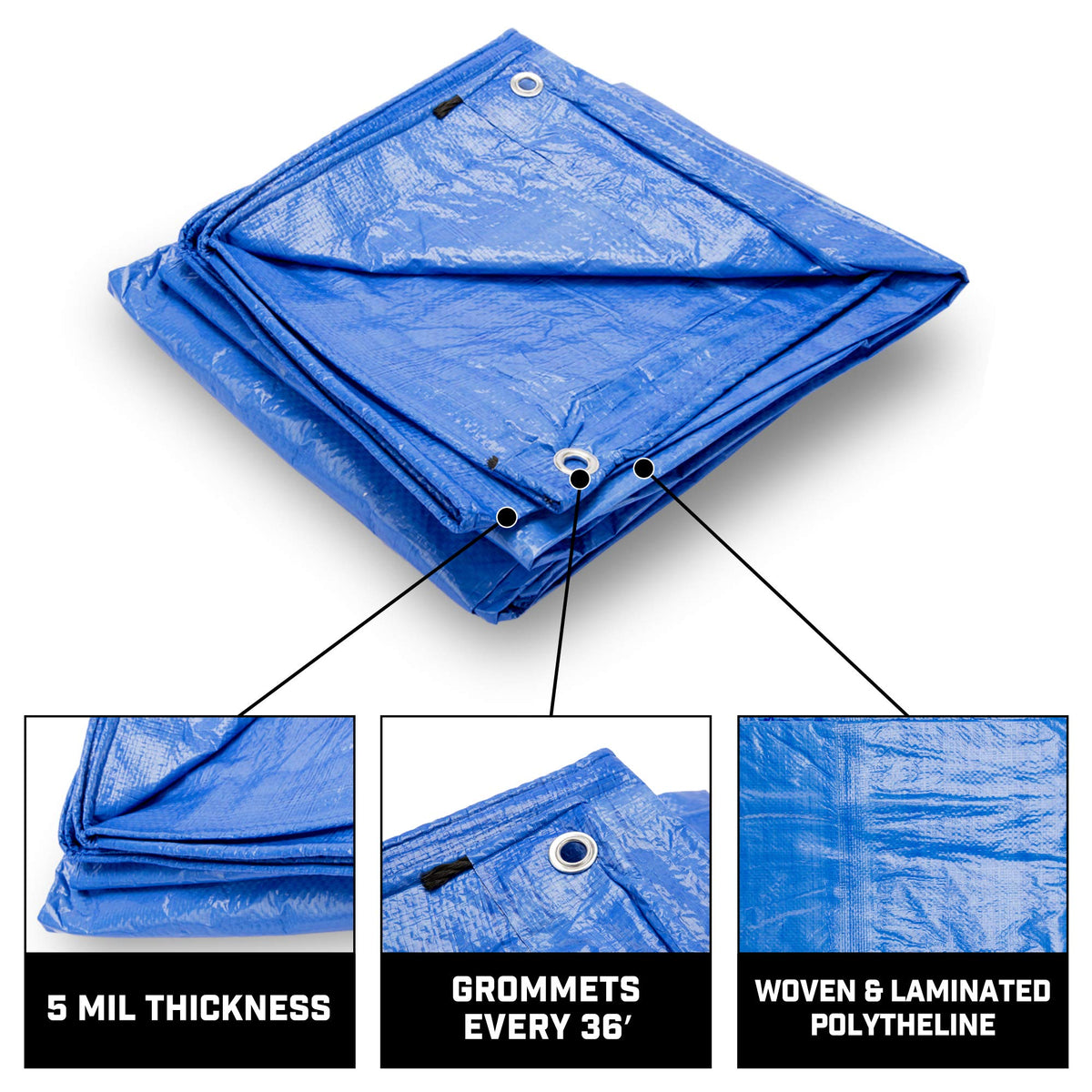 B-Air Grizzly tarp 9x12 blue lightweight and portable shelter.