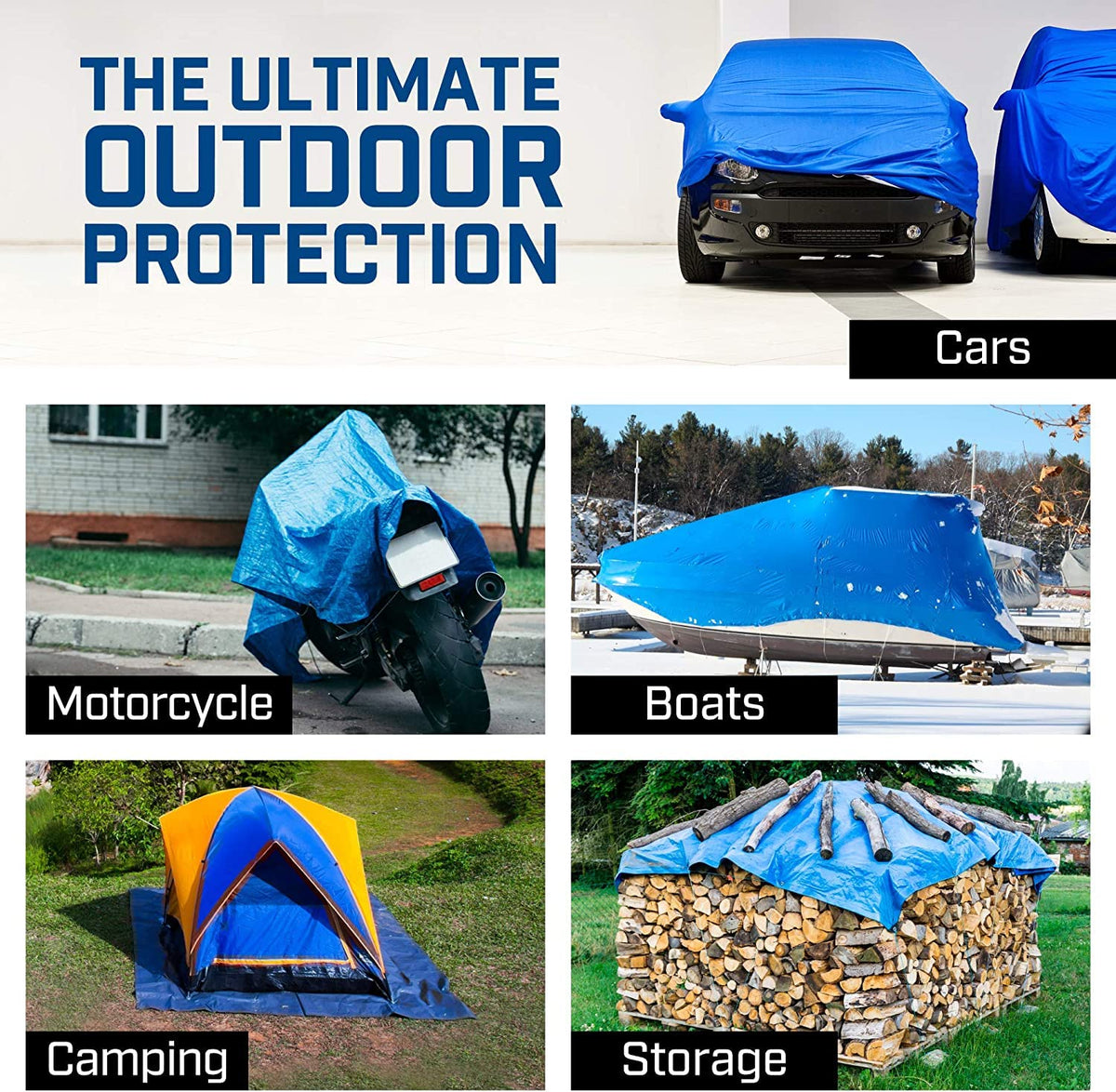 B-Air Grizzly tarp close up border piping for tear resistance