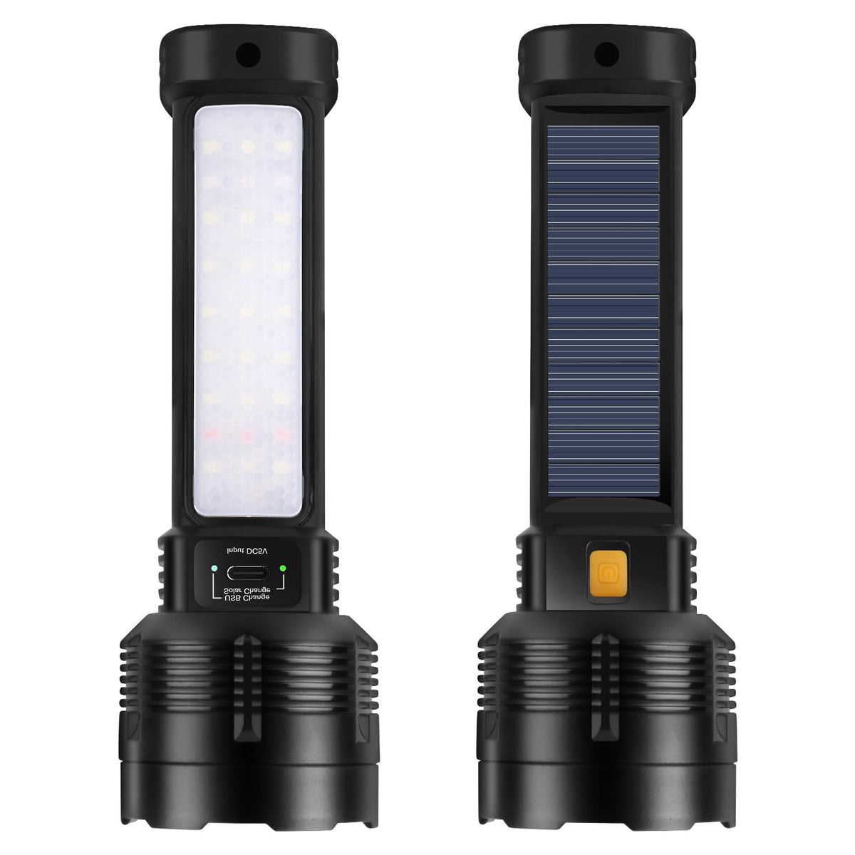 B013 LED flashlight with 20,000-lumen beam for clear outdoor visibility