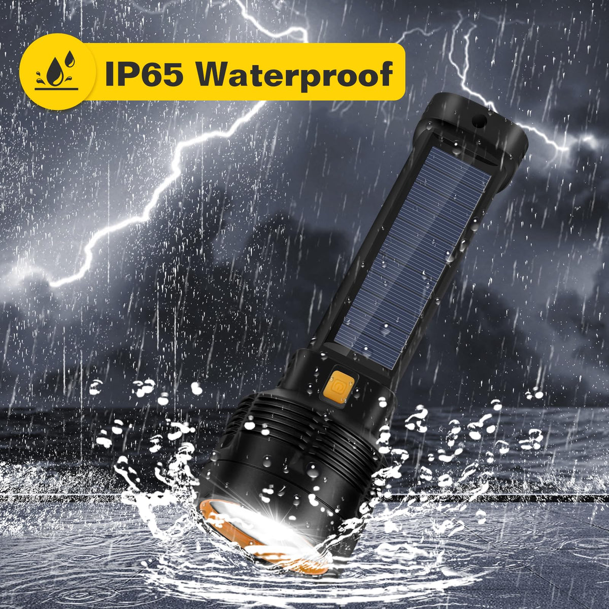 B013 LED flashlight compact, lightweight design for easy carrying