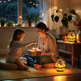 Babineto festive lantern suitable for Halloween and Christmas decor.