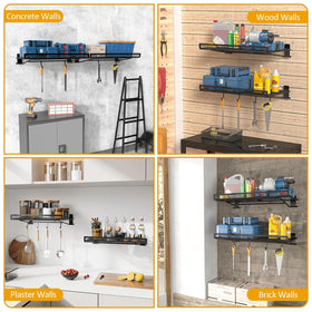 BABKAS organized storage for garage, laundry, or closet spaces.