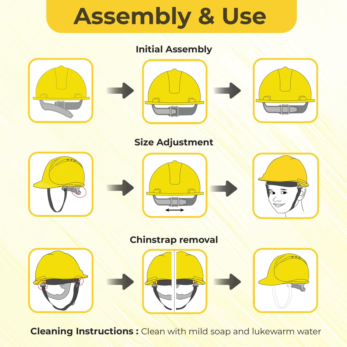 Babu Works 6-point harness and chin strap keep helmet secure