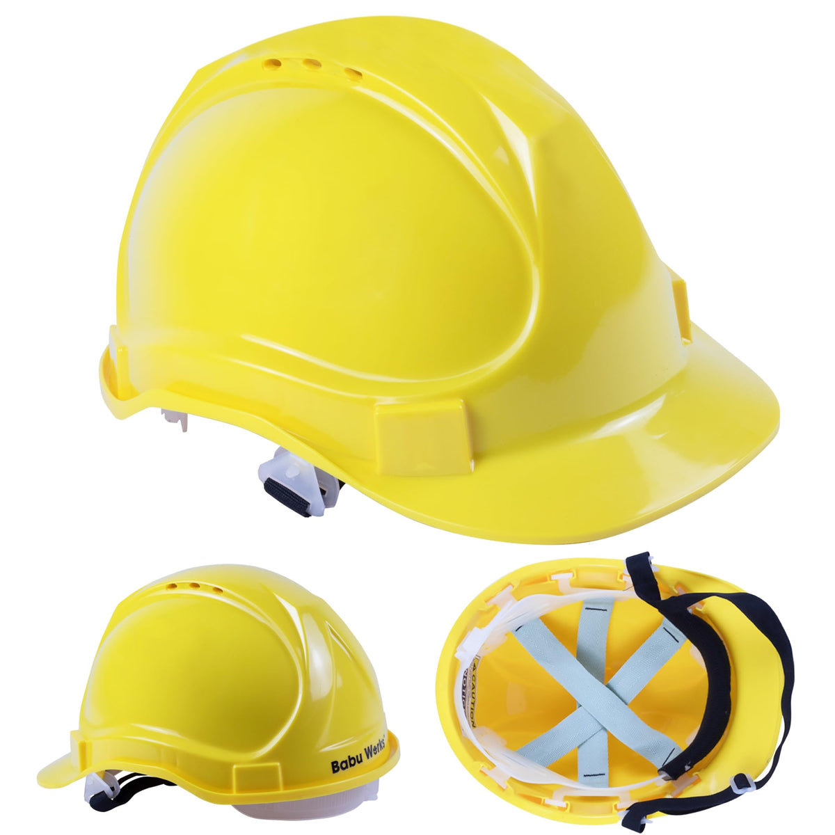 Babu Works child hard hat with adjustable sizes for growing heads
