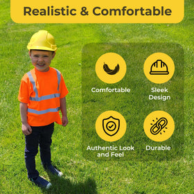 Babu Works child hard hat realistic construction look for immersive play