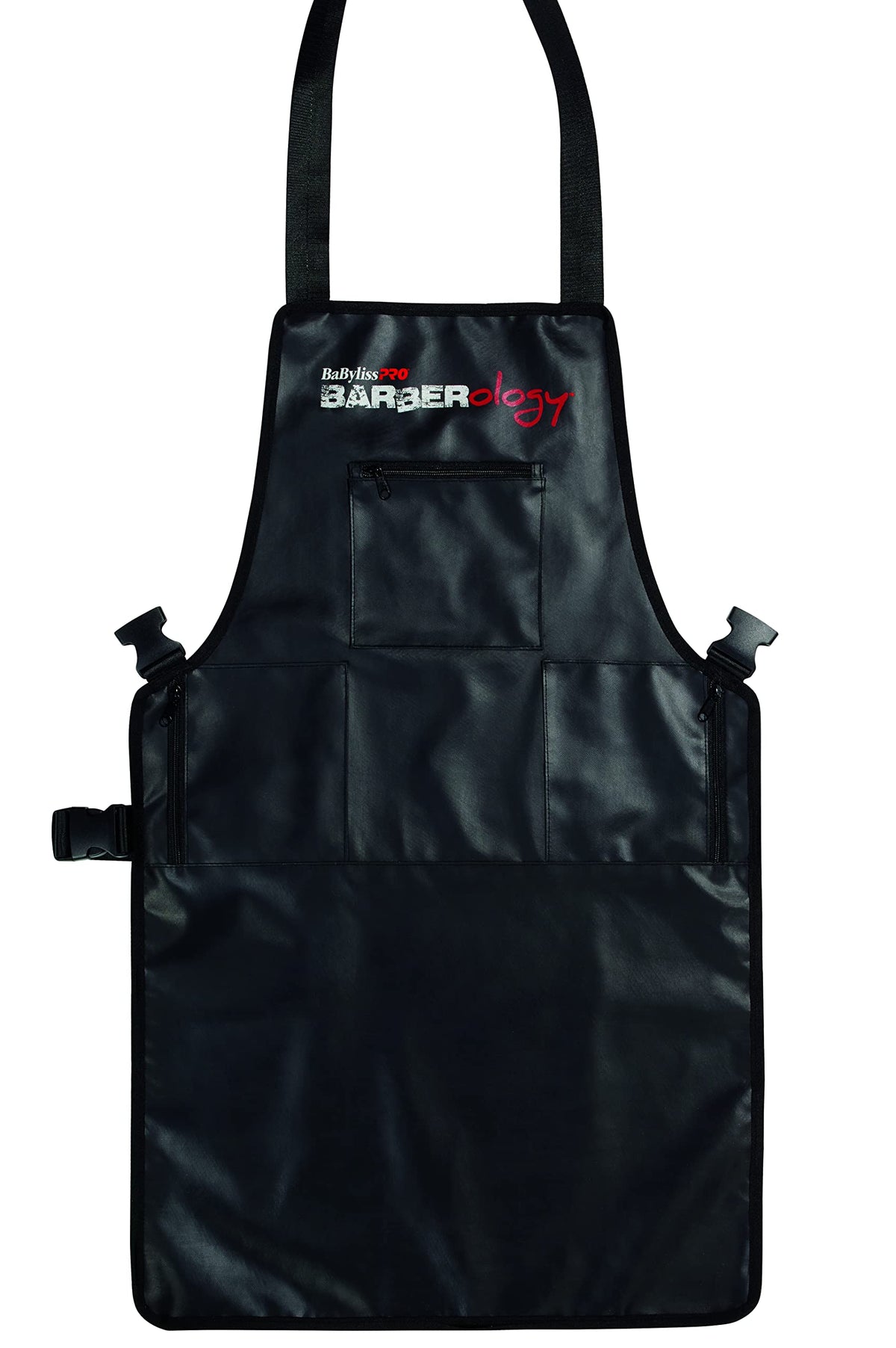 BaBylissPRO Barberology Apron black with pockets for tools and organization.