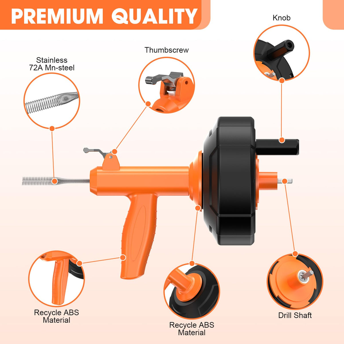 BACEYIOU ergonomic pistol grip for comfortable extended use.