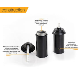 Backyadda four-pack metal canisters offer convenient spare fuel options.