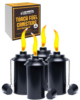 Backyadda torch replacement canister 16oz for easy refueling.