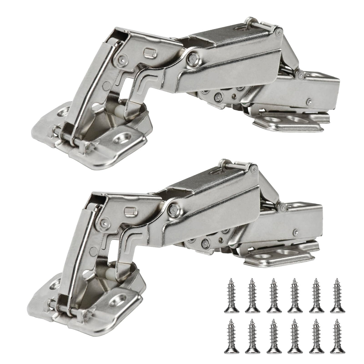 Badalu 175-degree hinge with soft-close for frameless cabinets.